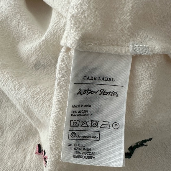 & Other Stories Embroidered Mini Dress - Picture 5 of 6